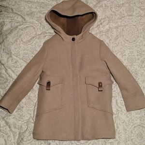 ZARA girls tan coat size 8